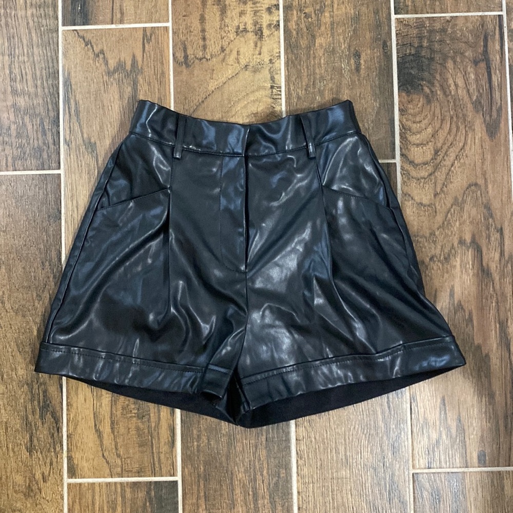 Glam Boutique Leather Shorts